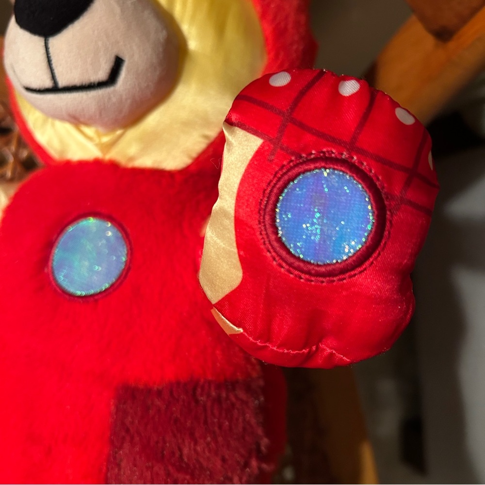 Build a Bear Iron Man Marvel plush w light up paw - Picture 3 of 7
